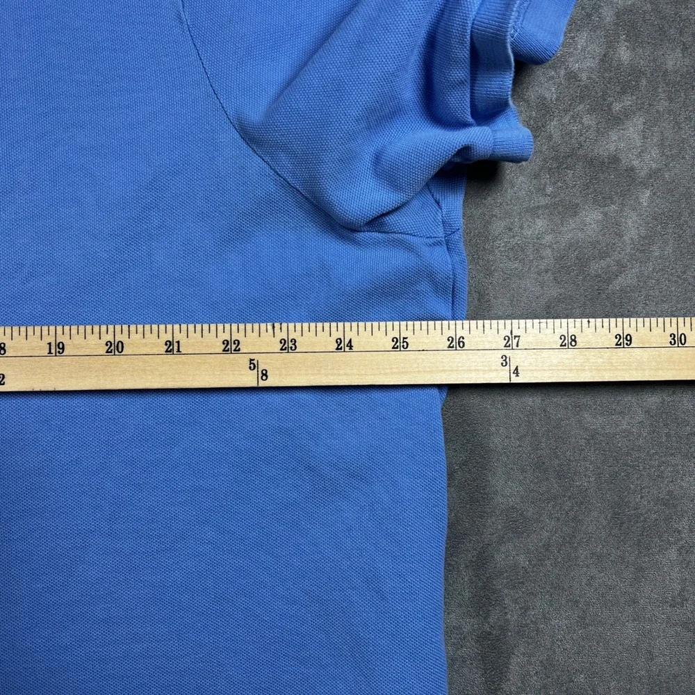 Polo Ralph Lauren Mens XXL Classic Fit Blue Short Sleeve Pique Polo Shirt Yellow